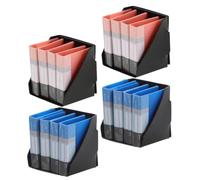 NESTINGHO 4 Sets Miniature Dollhouse Office Folder Paper Organiser Simulation File Organizer Dollhouse Furniture Accessories for Miniature Office Scene Play