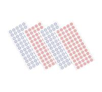 NESTINGHO 4 Sheets PVC 12Mm Red Positive Blue Negative Battery Polarity Stickers Self-Adhesive Electrical Warning Labels for Breaker Panels and Battery Posts