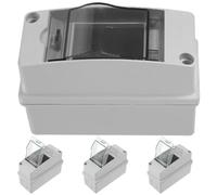 NESTINGHO 4pcs 2 Way Waterproof Power Distribution Box with Cover Ip65 Electrical Enclosure Abs PC Material for Outdoor Weatherexposed Locations and Coastal Zones