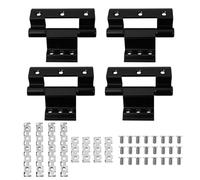NESTINGHO 4pcs Aluminum Broken Bridge Window Hinges for Home Decor Quiet Closing Casement Hardware with Adjustability Easy Installation for Space-Saving Window Frames