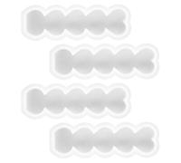 NESTINGHO 4pcs Heart-Shaped Silicone Candle Moulds for Weddings and Parties, Reliable and Safe Molds for Making Romantic and Elegant Love Candles