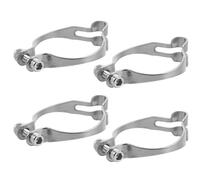 NESTINGHO 4pcs Metal Shift Cable Clamp for Bicycle Brake and Shift Cable Housing with Clip on Structure Secure Grip and Organised Wire Routing for Cycling