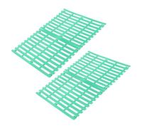 NESTINGHO 4PCS Plastic Rabbit Cage Mats with Drainage Tough and Flexible Small Animal Feet Pads for Bunny Guinea Pig Hamster Cat Dog Cage Floor Protection and Resting Pad