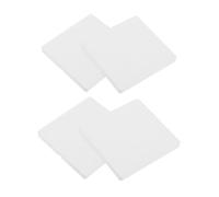 NESTINGHO 4pcs White Socket Blanking Plates with Screwless Flat Wall Cover Design, Made of Sturdy Plastic PC Material, Easy Installation for Room in Your Home
