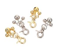 NESTINGHO 4pcs Zinc Alloy Pet Collar Bells for Cat Collar and Key Chain, Retro Antique Style Decorative Pendants for Home Hanging Accessories and Decoration