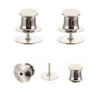 NESTINGHO 50 Sets Copper Tie Tacks Pin with Clutch Back, Silver Colour, Not Easy to Rust, Polished Edges, Lightweight and Simple Elegant Style for Crafts and Jewelry Making