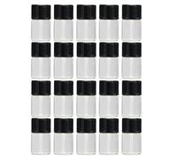 NESTINGHO 50pcs Essential Oil Bottle Reusable Glass Set 1ml 2ml 3ml 4ml 5ml for Shampoo Face Cream Business Trip Travel