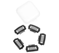 NESTINGHO 5pcs Black Dogshaped Hair Clips for Small Breeds Puppy and Kitten, Gentle on Skin Abs Pet Hair Accessories with Nose Bridge Clamp Structure, Quick and Easy to Use for Grooming
