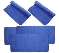 NESTINGHO 5pcs Washable Guinea Pig Blankets Small Animal Sleeping Mats Reusable Pet Pee Pads Soft Bedding for Hamsters and Small Pets Blue Multipack