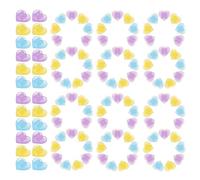 NESTINGHO 60pcs Plastic Heart Shaped Bike Wheel Spoke Beads for Bicycle Decoration, Assorted Colour, Easy Installation and Removal, Enhancing Safety and Visibility for Daily Commutes