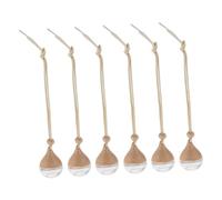 NESTINGHO 6pcs Hanging Perfume Bottle Car Aroma Diffuser Pendant Glass Fragrance Decor 7ml Small Lightweight Stylish Air Freshener for Car Interior