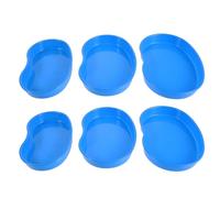 NESTINGHO 6pcs Kidney Shaped Plastic Medication Trays for Tablet Sorting and Pill Counting, Compact and Easy to Clean Pill Organizer Trays for Dynamic Settings and Healthcare Workers