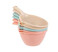 NESTINGHO 6pcs Portable Water Ladles Made of Sturdy Pp with Unique Design and Excellent Craftsmanship, Convenient Water Scoops for Kitchen, Bathroom, and Household Use, Time-Saving and Easy