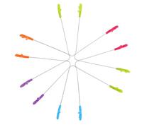 NESTINGHO 6pcs Stainless Steel Silicone Sugar Tongs Kitchen Clips Odor Free Stain Free Assorted Colour Gadgets for Family Gathering