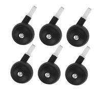 NESTINGHO 6pcs Wheels Silent Swivel Stem Caster Replacement Parts for Boys and Girls Stroller Pram Walker Use in Indoor Outdoor Activities