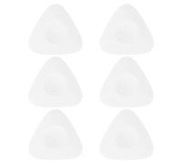 NESTINGHO 6pcs White Plasticine Art Erasers for Drawing and Painting, Kneadable Pencil Sketching Eraser with Different Shapes, Work for School Office Supplies and Creation