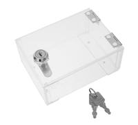 NESTINGHO 86 Type Switch Lockable Acrylic Outlet Cover - Waterproof Socket Protection Box with Key for Nursery, Kitchen and Office Safety