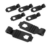 NESTINGHO 8pcs Car Dvr Strap Hook Black Abs Plastic Dash Cam Mount Buckle Easy Installation and Firm Stabilization for Rearview Mirror No-drill Car Recorder Attachment