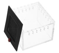 NESTINGHO Acrylic Reptile Feeding Box, Breeding Tank for Gecko Scorpion, Ventilated Anti-Escape Case for Transporting or Raising Animals