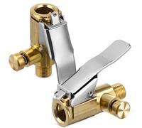 NESTINGHO Air Compressor Tire Inflator Chuck Locking Adapter 2Pcs Quick Connect with Pressure Release for Car, Bike and Motorcycle Tyres