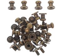 NESTINGHO Antique Decorative Miniature Pull Knobs 20Pcs Vintage Brass for Small Drawers and Dollhouse Jewelry Boxes Quick Installation Hardware Handles