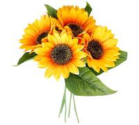 NESTINGHO Artificial Sunflower Bouquet Elegant Design 5, Fabric and Material for Wedding Decorations for Home and Shop Decor