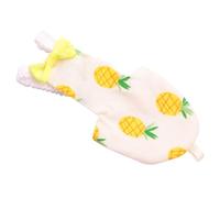 NESTINGHO Bird Diaper for Parrots and Pigeons Xs Pineapple Pattern with Butterfly Bow Lightweight Bird Clothes Flight Suit Pigeon Clothes Supplies Random Color