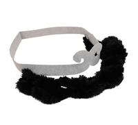 NESTINGHO Black Pp Cotton Sha Monk Headband with Detailed Realistic Beard, Lightweight Photo Booth Prop for Group Cosplay Events and Parties