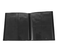 NESTINGHO Black Pp Plastic Photo Card Album with 20 Sheets and 4 Grids Per Sheet, High Strength and Not Easy to Deform Game Card Holder for Collectors and Artists