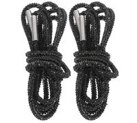NESTINGHO Black Rhinestone Boot Laces 120cm round Cotton Shoelaces with Glitter Crystal Bling for Running and DIY Hat Drawstrings, Universal Application, Easy DIY