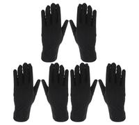 NESTINGHO Black Spandex Jewelry Gloves with No Affection to Finger Movement 3 Pairs One Size Stretchy Comfortable Gloves for Electronics Industry and Art Handling