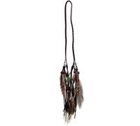 NESTINGHO Bohemian Plume Headband Soft Tassel and Peacock Quill Hair Decor, Pollution-free Polyester Material for Costume and Tribal Costume Accessories