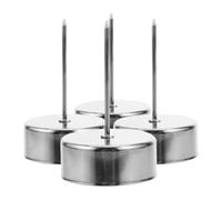 NESTINGHO Candle Spike Holders 4 Pack Iron Candle Cup with Nail Spike for Pillar Table Centrepiece and Party Favors