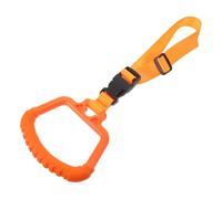 NESTINGHO Car Handle Assist for Elderly and Foldable Orange Grab Handle with Thickened Nonslip Grip and Dual-Spring Buffer for Car Doors and Public Transport and Compact Spaces