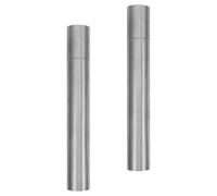 NESTINGHO Certificate Storage Container Stainless Steel Tube Waterproof Diploma and Birth Certificate Holder for Home and Office 1.18X15.75' 2Pcs