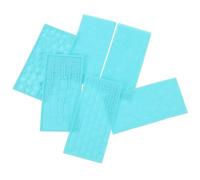 NESTINGHO Clay Texture Impression Mats Practical Lightweight Pottery Tools 6pcs for Polymer Clay for Pottery and Craft Projects