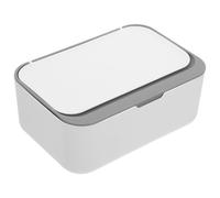 NESTINGHO Compact White Abs Wet Wipes Box with Sealing Lid, Space-Saving Tissue Holder Box for Bathroom and Car Use, Stylish and Simple Design Wipe Container