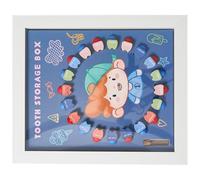 NESTINGHO Creative Abs Tooth Fairy Box for Teeth and Fetal Hair Holder with Photo Frame Lovely Keepsake Gift for Memorial