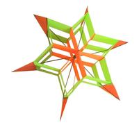 NESTINGHO Creative Colorful Hexagon Plum Blossom Kite Cloth and Fiber Design for Adults for Outdoor Fun Random Color