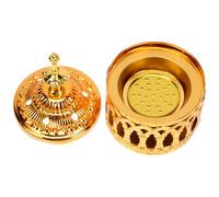 NESTINGHO Creative Golden Metal Incense Holder for Home Aroma Therapy and Relaxing Use, Decorative Censer with Chic and Eye-catching Design, as A Home Incense Burner Decor