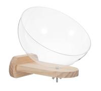 NESTINGHO Decorative Dome Bird Nest for Pet Birds and Parrots Wooden and Plastic Material with Wood Base Enhances Sense of Security and Provides A Private Retreat and Outdoor Use