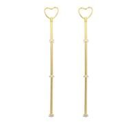 NESTINGHO Dessert Stand and Elegant Aesthetic Design 2pcs Multi-Layered Golden Iron with Good Load-Bearing Capacity Fruit Display Stand for Wedding Parties and Dining Room