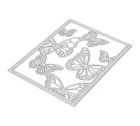 NESTINGHO DIY Butterflies Shaped Carbon Steel Cutting Die for Scrapbook and Photo Frame Decoration, Silver Metal Craft Die to Cultivate Hands-on Ability