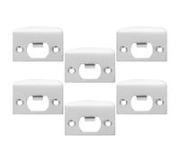 NESTINGHO Door Reinforcement Plates 6Pcs Stainless Steel Deadbolt Strike Plate for Garage and Front Door Security