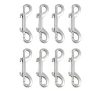 NESTINGHO Double Ended Trigger Hook Clips for 8pcs Heavy Duty Metal Snap Buckles Easy-Open Thumb Lever and Anti-Rust Spring-Loaded Bolts Spearfishing and Camping
