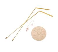 NESTINGHO Dowsing Rod Set with Copper Spirit Rods and Pendulum Board for Witchcraft and Paranormal Equipment Use