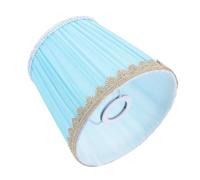 NESTINGHO E14 Screw Cloth Lampshade Ceiling Light Cover in Sky Blue Fabric, Easy to Clean Lamp Accessory for Living Room and Bedroom