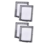 NESTINGHO Electrical Outlet Protection Waterproof Socket Covers Box with Ultra-Thin Adhesive Design 4pcs for Outdoor Use on Single and Double Sockets