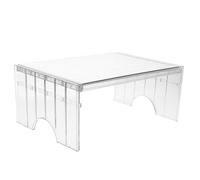 NESTINGHO Extendable Fridge Shelf Riser Adjustable Plastic Divider Rack for Pantry and Cupboard Storage Suitable for Refrigerator and Freezer Organization