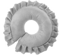 NESTINGHO Face Massage Pillow Cradle Cushion for Neck and Body Care Salon Spa Relax Grey Cotton Polyester 15.35X15.35X3.15In Comfortable Support